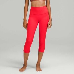 Lululemon Love Red Align high rise, 21” Leggings Vibrant Comfortable (Size 12)